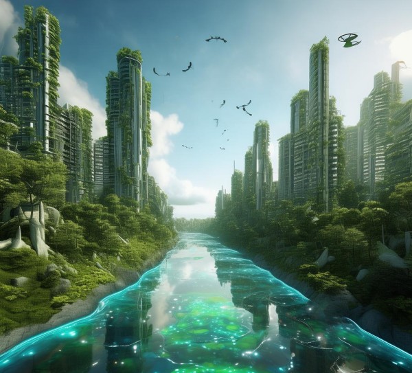 环保科技的未来使命，青蓝科技动态壁纸的技术革新与可持续发展解决方案