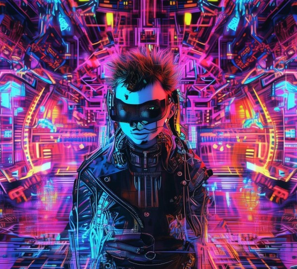 朋克风格科技壁纸,完美融合的创意之选